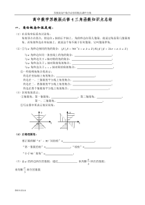 高中数学苏教版必修4三角函数知识点总结1