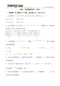 高中数学经典解题技巧和方法--集合常用逻辑用语(跟踪训练题)