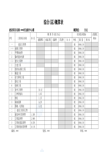 某医院门诊楼及急救中心建安工程概算书