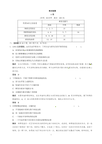 高中生物(人教版)同步习题4《种群和群落》章末检测A(必修3)