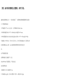 高中物理全部公式大全汇总