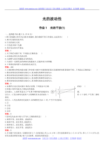 高中物理复习专题之光的波动性