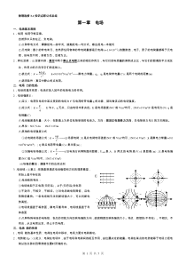 高中物理选修3-1知识总结即公式总结