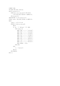 VHDL-3线-8线译码器程序