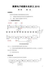 高频补充讲义2015知识点