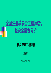 案例分析课件1核反应堆工程