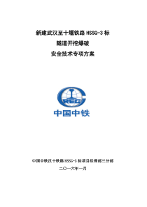 隧道群爆破开挖专项施工方案2016-320评审版修改版