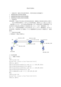 静态路由实验报告