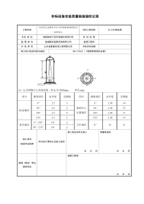 非标设备安装质量验收记录