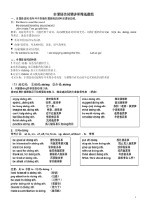 非谓语动词精选题组