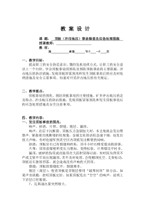 顶板事故隐患及应急处理教案