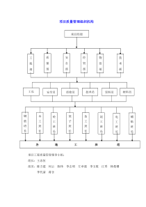 项目质量管理组织机构小组