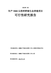 顺杰养殖可行性研究报告