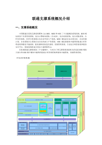 重庆联通支撑系统概况介绍