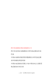 武都水库左右岸基础处理工程帷幕灌浆异常孔段现场处理实施细则(终改