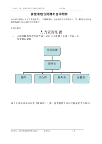 食堂承包协议书(天津日丰)