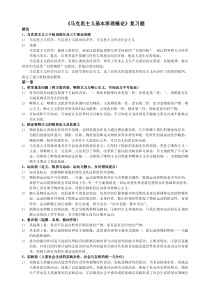 马克思基本原理概论总复习知识点整理