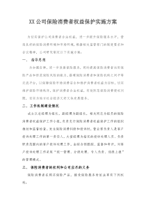 金融消费权益保护实施方案