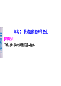 高一历史北师大版必修二同步课件第一单元2精耕细作的传统农业