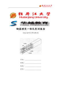 钢筋理实一体化实训报告(打印版)用