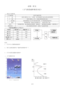 高三(大气组成和垂直分层)