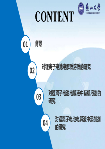 锂离子电池电解液的溶质有机溶剂添加剂的研究