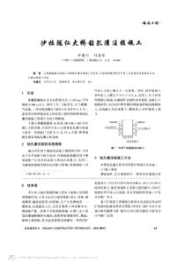 沙拉陇仁大桥钻孔灌注桩施工