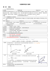 传感器原理复习提纲及详细知识点(2016)资料