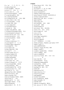 音标版中考必考英语1600单词(1)