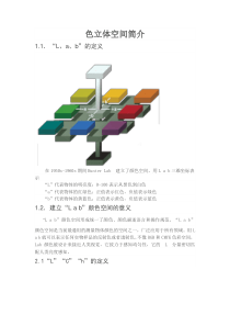 颜色基础知识-色立体空间简介