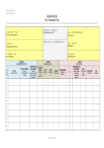 风险评估表--工程项目版