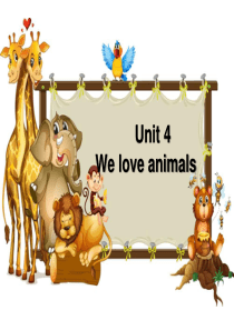 PEP三年级上册Unit4-We-love-animals