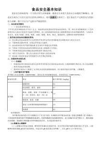 食品安全基本知识