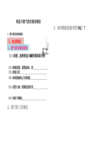 铵盐与氨气的实验室制法