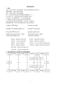 高一化学必修一氧化还原反应学习精要