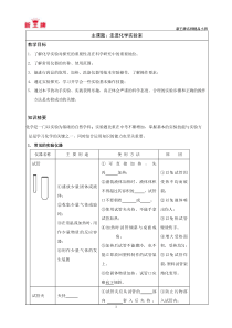 闸北中考冲刺补习班秋季新王牌2闸北初三化学(走进化学实验室)