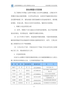 防抗寒潮大风应急预案