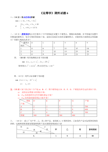 运筹学试题6