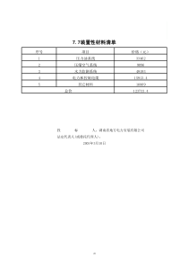 点击直接下载：[某水电站工程安装中标方案]装置性材料清单