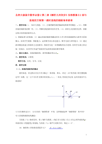 陕西省扶风县高中数学第二章《直线与直线的方程》直线的倾斜角和斜率教案1北师大版必修2