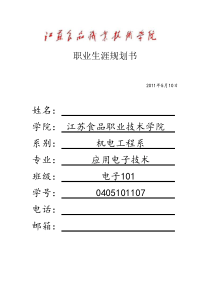 大学生职业生涯规划文档