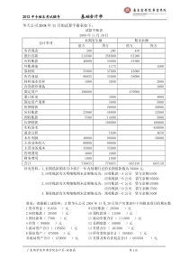 资产负债表练习题(含答案)