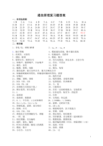 通信原理复习题答案