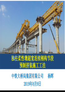 独柱柔性墩超宽连续刚构节段预制拼装施工工法