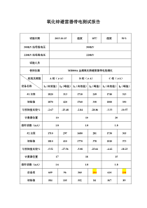 避雷器201310带电测试报告