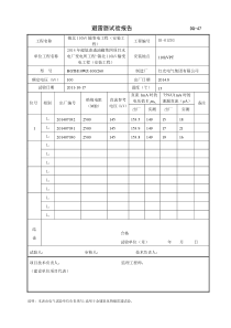 避雷器试验报告DQ