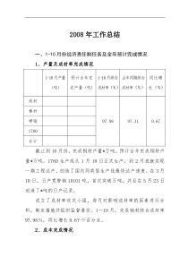 轧钢厂2008年工作总结