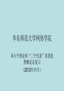 邓小平理论复习资料.