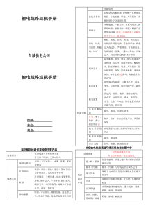 输电线路巡视手册