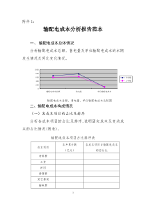 输配电成本分析报告范本